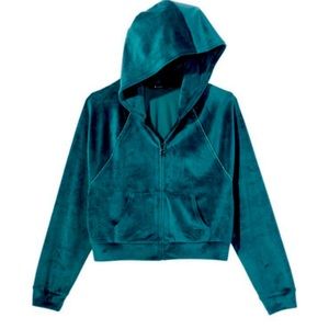Victoria Secret Velour Full Zip Hoodie